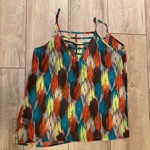 Maurice’s sheer multicolor tank top